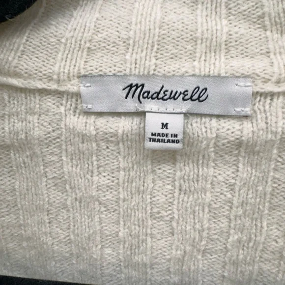 Madewell Niles Wide Rib Collar Cardigan - Picture 3 of 4